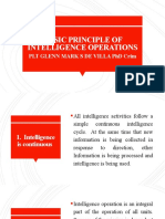 Basic Principle of Intelligence Operations