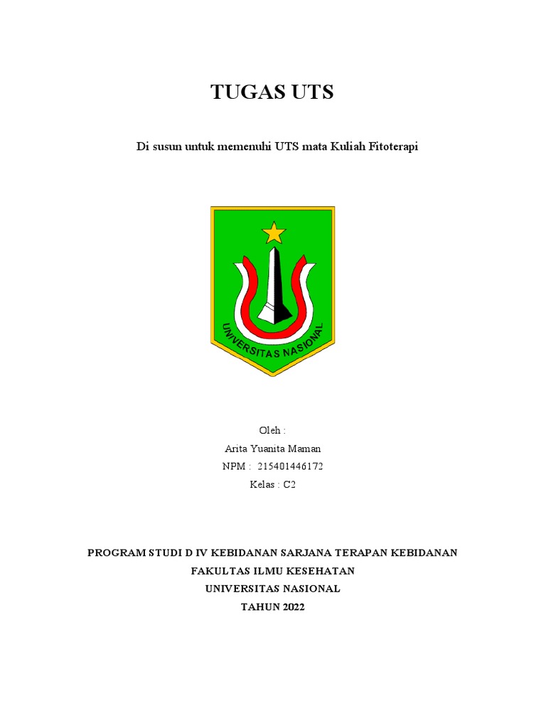 Uts Fitoterapi Arita Kls C2 2022 Pdf