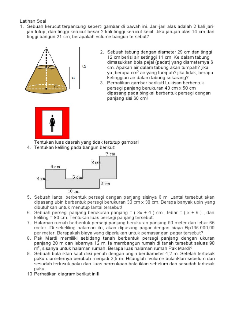 Soal Latihan Matematika Pdf