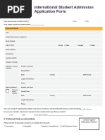 UniSQ International Application Form - Fillable