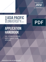 2023 APU Graduate Application Handbook