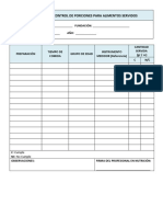 Formato Tabla Control de Porciones para Alimentos Servidos