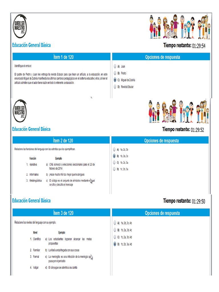 Edu. Basica QSM 2do A 7mo Examen Revisar y Corregir | PDF