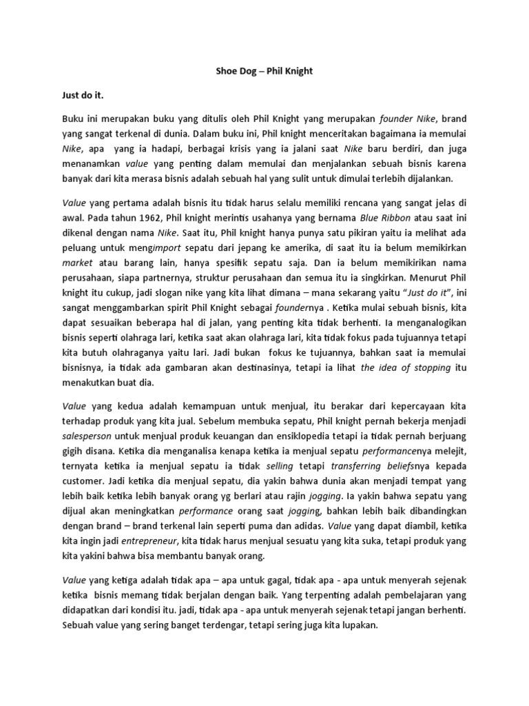 Shoe dog phil knight pdf