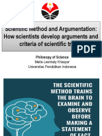 Scientific Method and Argumentation