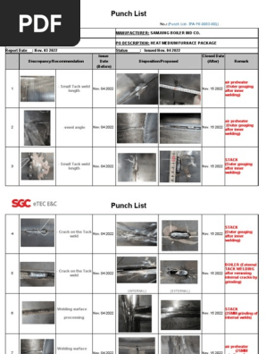 Punch List