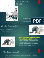 WORKPLACE ERGONOMICS: PHYSIO & OT ROLES