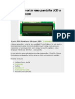 Cómo Conectar Una Pantalla LCD A Arduino UNO