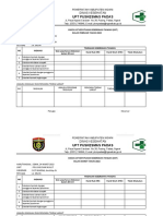 Check list kepatuhan kebersihan tangan Puskesmas Padas