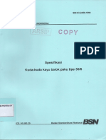 SNI 03-2450-1991 Spesifikasi Kuda2 Kayu Balok Paku Tipe 30-6