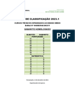 Gabarito Homologado 2023.1 Prova Oficial