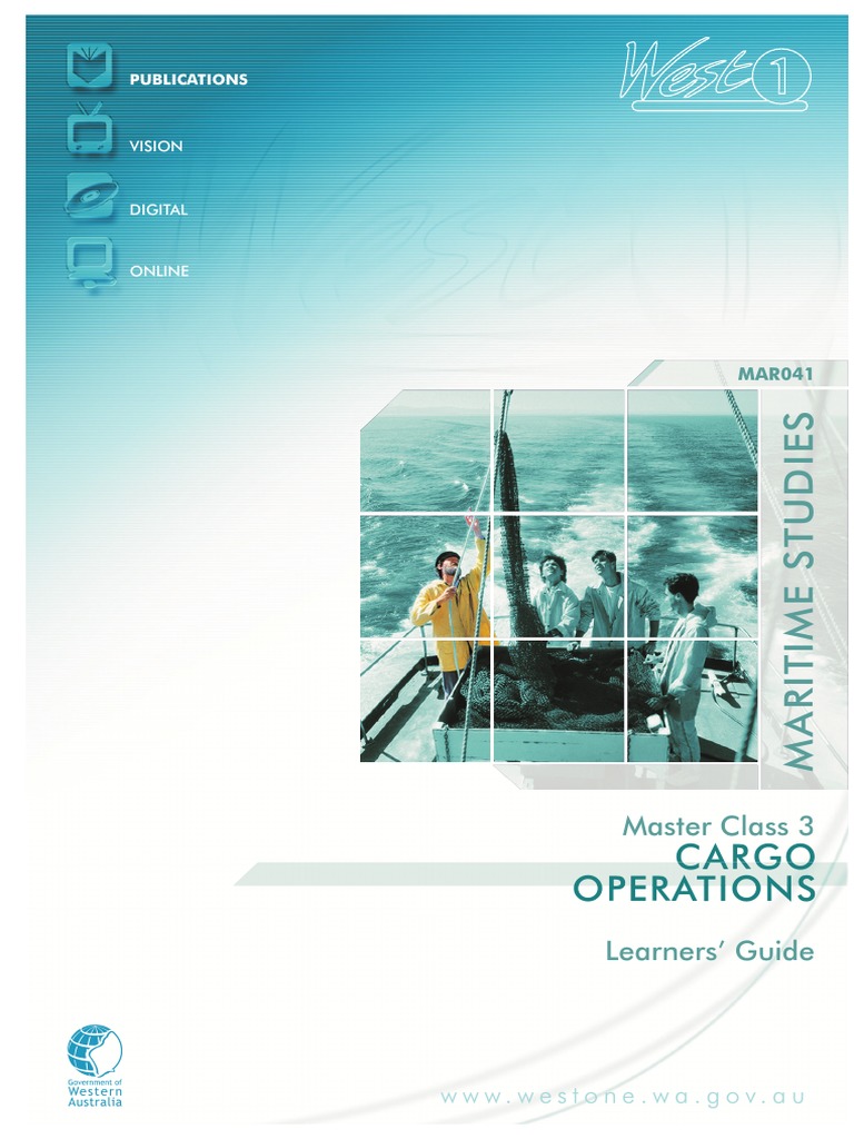 Cargo Opertions Learner's Guide - Master Class 3 | PDF | Tonnage | Bill ...