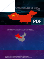 Main Physical Features of China Regions