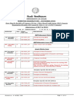 DU B.Com Exam Date Sheet Dec 2022
