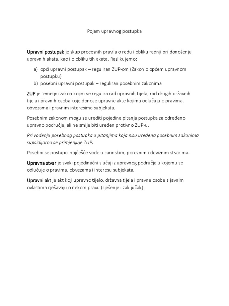 Upravni Postupak | PDF