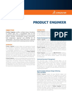 Product Engineer: Objective