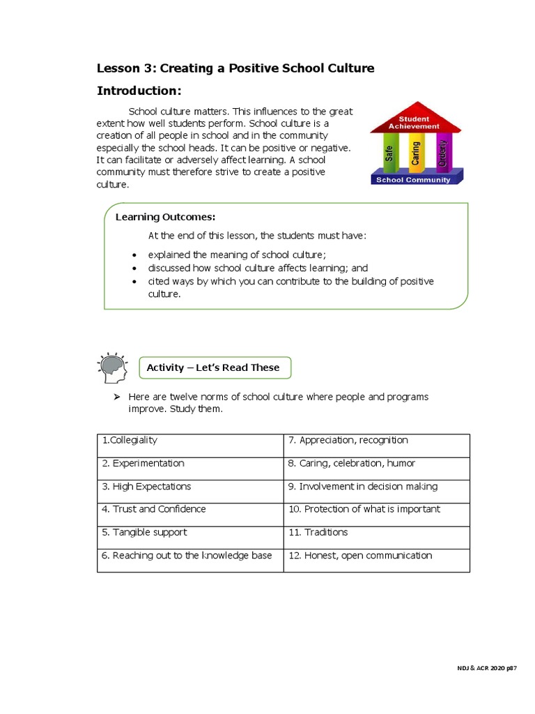Unit 5 Lesson 3 | PDF | Teachers | Learning