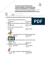 Pendalaman SBDP Kelas 1