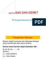 Pertemuan 9 Barisan Dan Deret