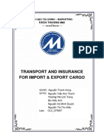 Transport and Insurance For Import & Export Cargo: Khoa TH Ương M I