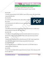 8th Compound Interest Cbse Test Paper - 1