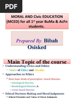 Ethics and Morality in Civics | PDF | Morality | Altruism