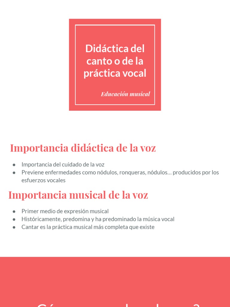 Didáctica del canto y la voz | PDF | Sistema respiratorio | Respiración
