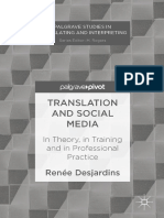 Translation and Social Media in Theory, in Training and in Professional Practice (Renée Desjardins (Auth.) )