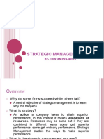 Strategic Management: By-Chintan Prajapati