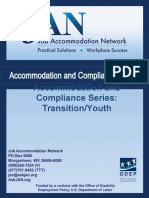 Accommodation and Compliance Series Transition Youth