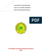 Salinan Keputusan Rektor Universitas Muhammadiyah Riau Tentang Peraturan Tata Tertib Mahasiswa Universitas Muhammadiyah Riau Tahun 2011