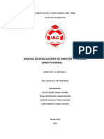 Analisis de Resoluciones de Indecopi y Tribunal Constitucional