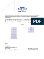 APMO 1989-2004 en With Solutions by John Scholes