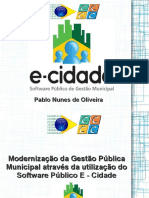 E-cidade software público gestão municipal