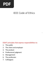 IEEE Code of Ethics Class