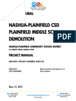 Nashua Plainfield CSD Old Middle School Demolition Specifications
