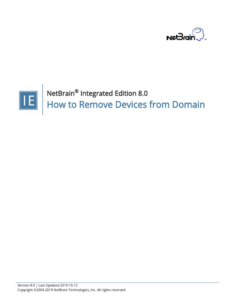 How To Remove Devices From Domain | PDF | Finance & Money Management