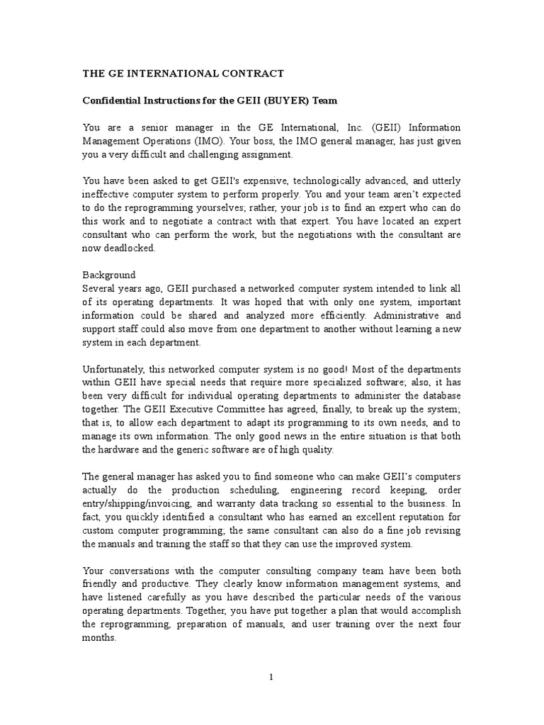 Ge Buyer Team PDF Expert Consultant