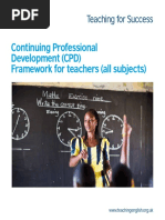 Continuing Professional Development (CPD) Framework For Teachers (All Subjects)