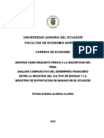 Analisis Comparativo Del Desempeño Financiero Entre Productores Vs Exportadores Banano