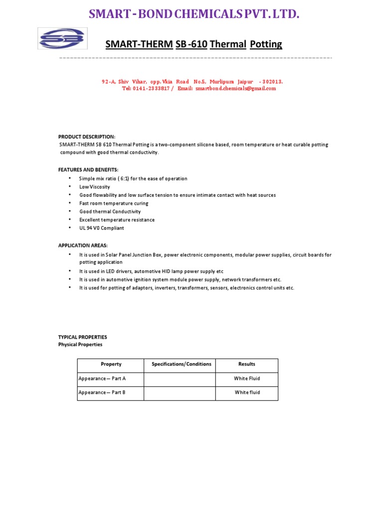 Potting Compound PDF Electrical Resistivity And Conductivity