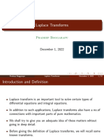 Laplace Transforms Part I