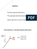 Flow Kinematics and The Bernoulli Equation For Ideal Fluids 2022-2023