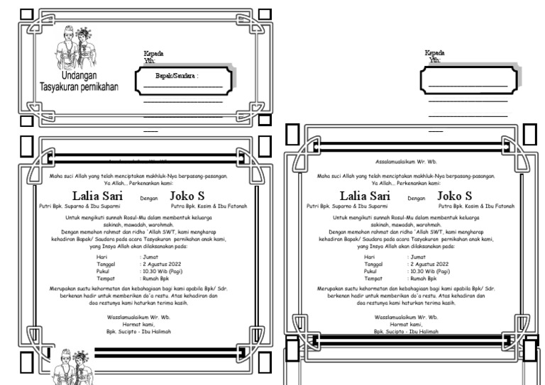 Tasyakuran Pernikahan.2 | PDF