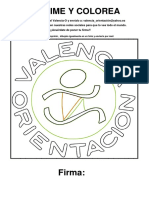 Logo Valencia-O para Colorear
