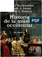 Burkholder, Grout & Palisca, Historia de La Música Occidental I (8 Ed