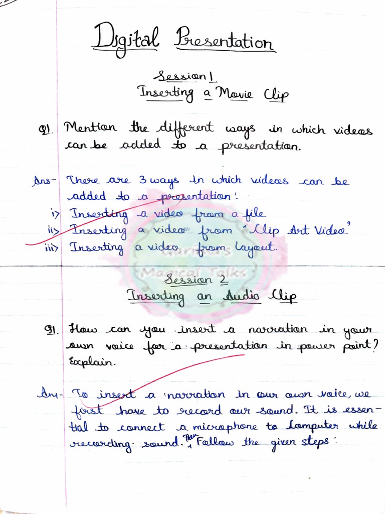 Digital documentation all sessions pdf