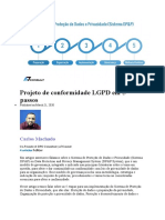 5 Passos Do Projeto - LGPD