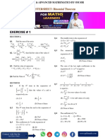 Master Sheet Binomial Theorem by Om Sir