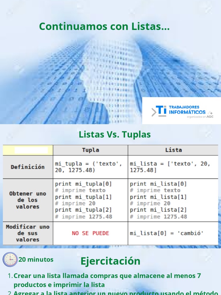Copia de Clase 5 | PDF | Python (lenguaje de programación) | Estructura ...
